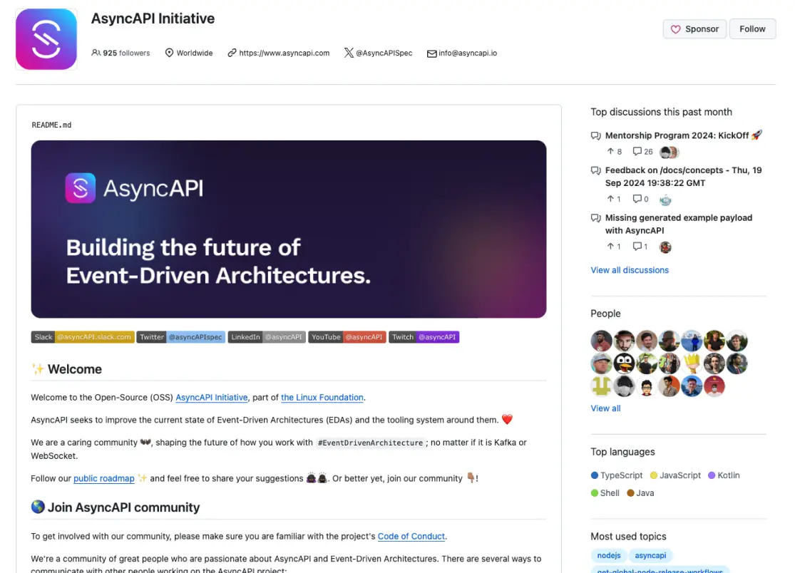 AsyncAPI GitHub Community Preview